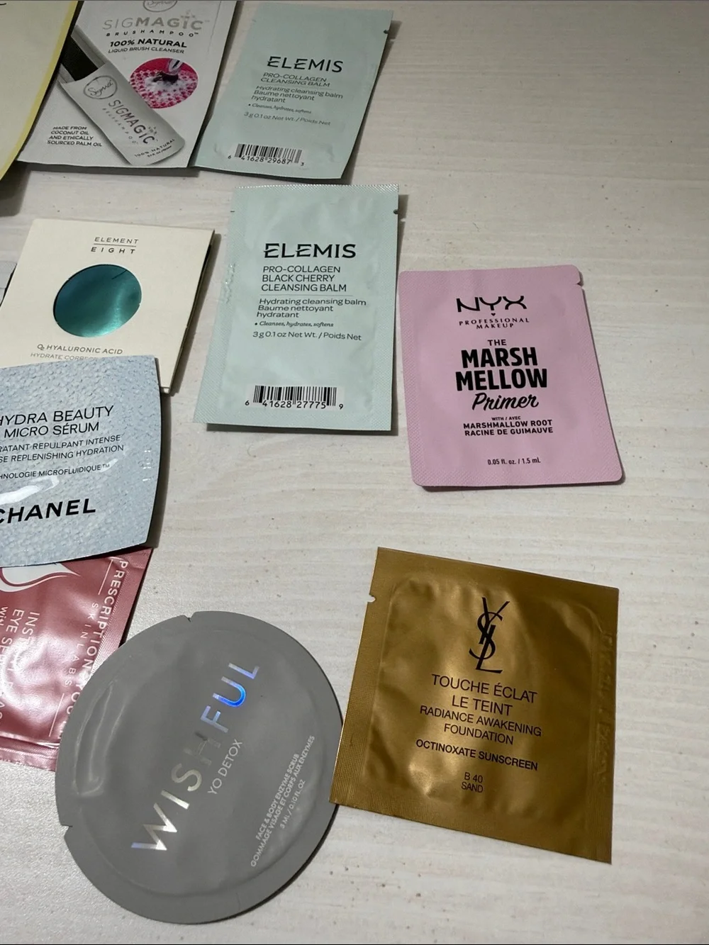 Skin care samples